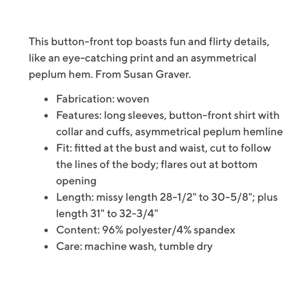 New Susan Graver Plaid Silky Asymmetrical Blouse - Picture 10 of 12